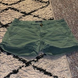 Green American Eagle shorts